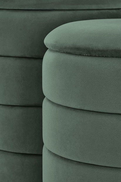 Set 2 ks. taburetek Pachio (tmavě zelená)