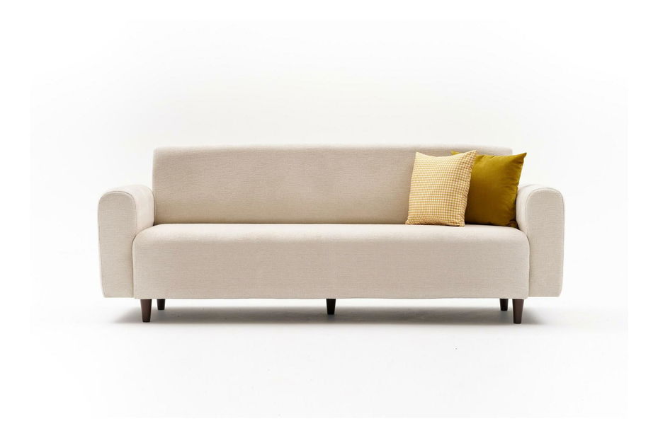 Pohovka trojsedačka Noyalepo C (krémová + ořech)