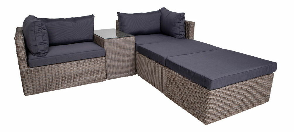 Zahradní set Riveria (šedá)