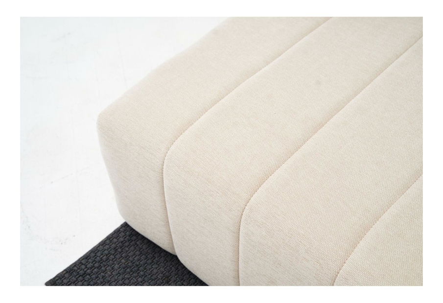 Rohová sedačka Beyzometta (P) (krémová)