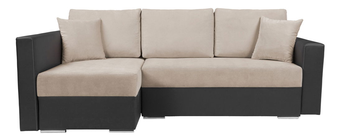 Rohová sedací souprava BRW Kris Lux 3DL.URC šedá/béžová (L)