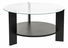 Konferenční stolek Claro (černé dřevo + sklo)