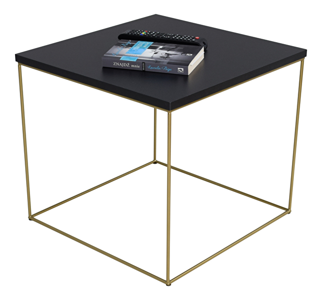 Konferenční stolek Elinas (zlatá + černá)