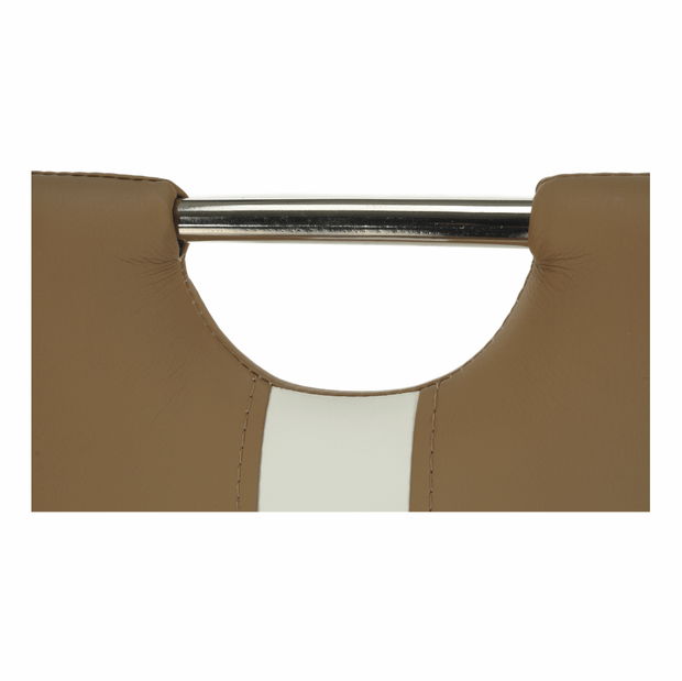 Jídelní židle Scotby (béžová + bílá)