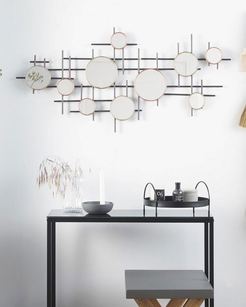 Nástěnné zrcadlo Iboza (černá)