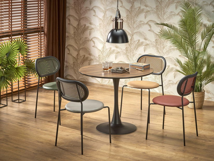 Jídelní stůl Octavio (dub zlatý + černá)