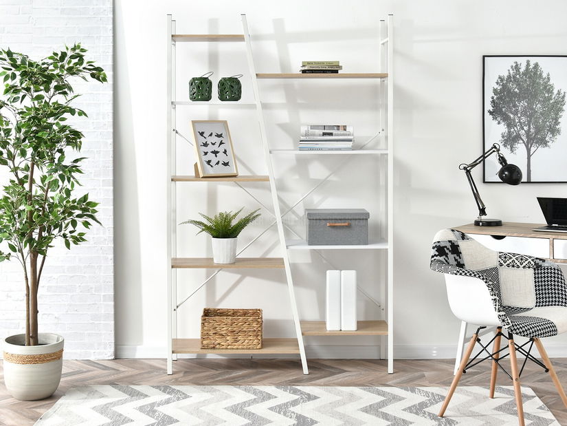 Regál Gecon Reg (dub + bílá)