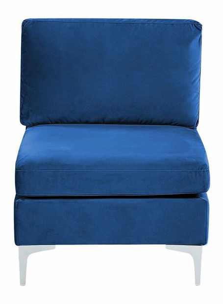 Rohová sedací souprava Eldridge (sametově modrá) (P)