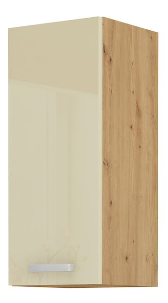 Horní kuchyňská skříňka Arryn 30 G-72 1F (dub artisan + lesk krémový)