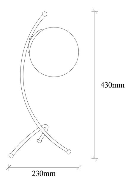 Stolní lampa Yel 5012