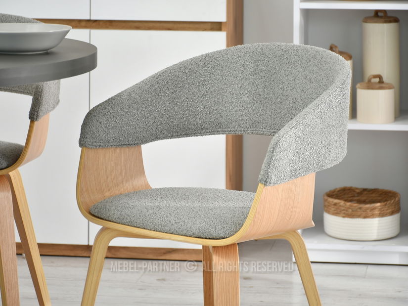 Židle Renzo (šedá + dub) *výprodej