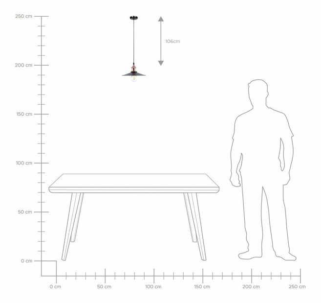 Závěsné svítidlo Saiph S (černá)