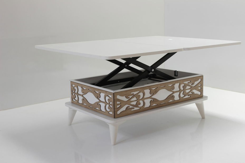 Konferenční stolek Adie (antická bílá)