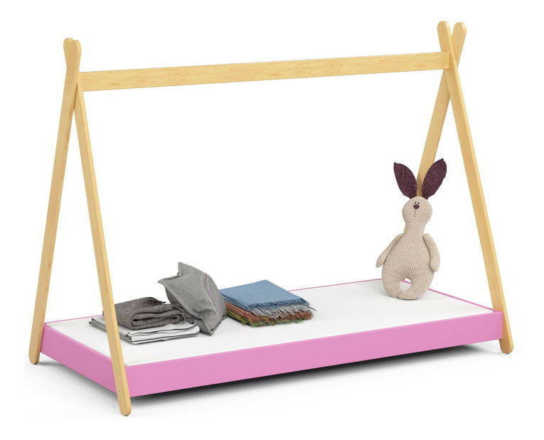 Dětská postel Graciela II (růžová) (s matrací)