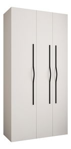 Šatní skříň 120 cm Carmela 50-2 (bílá + černá)