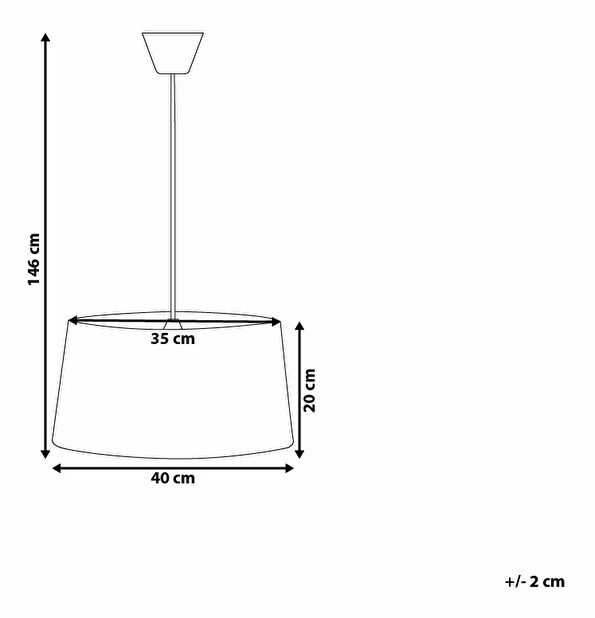 Závěsná lampa Kalka (bílá)