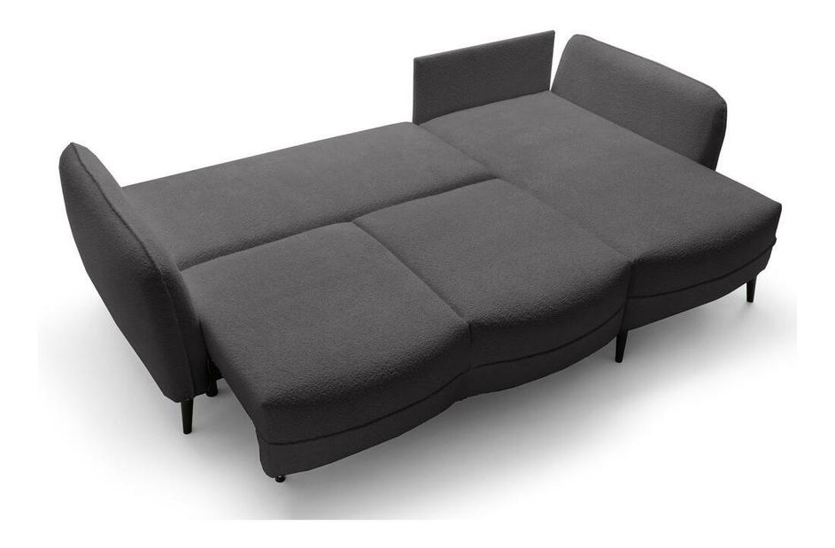 Rohová sedací souprava Eilish (P) (šedá + černá)