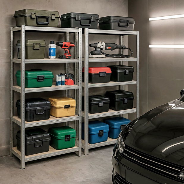 Set 2ks. regálů Sustituido 2 (stříbrná)