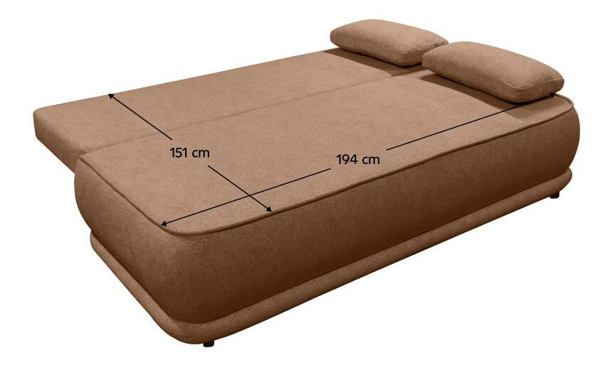 Pohovka Lagona (hnědý melír)