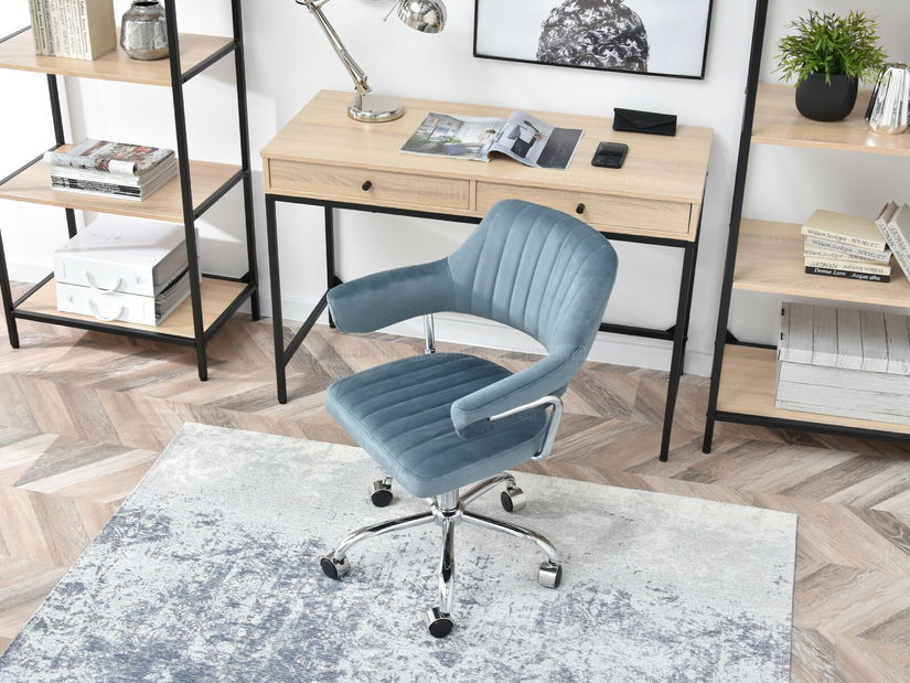 Židle Merylyn (modrá + chromová)