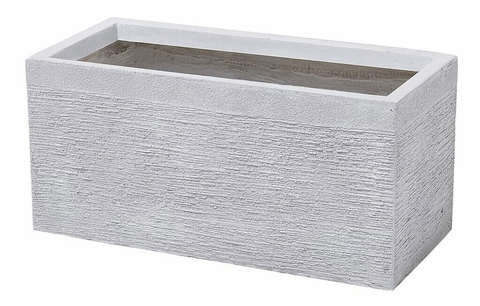 Květináč MIMA 24x50x23 cm (keramika) (bílá)