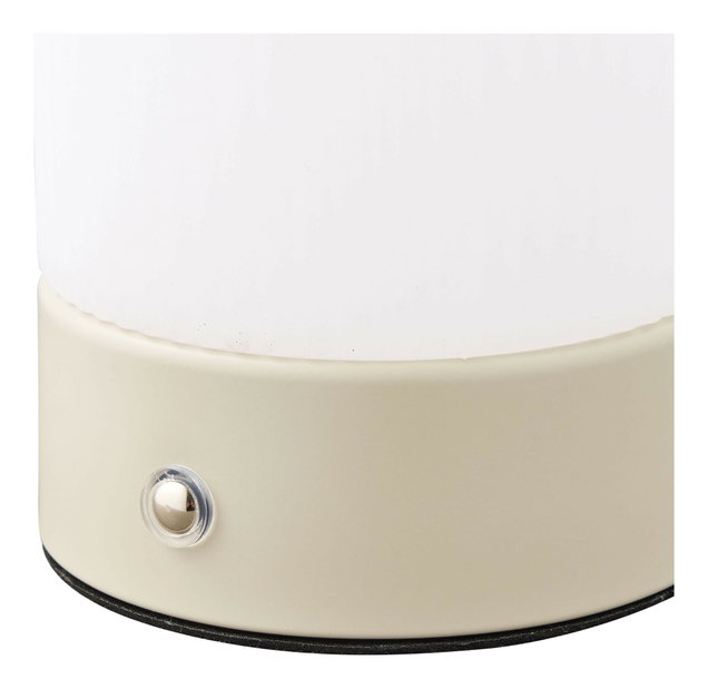 Stolní lampa Aselia (béžová + bílá)