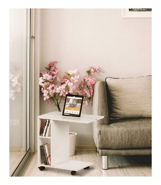 Příruční stolek Niddo (bílá)