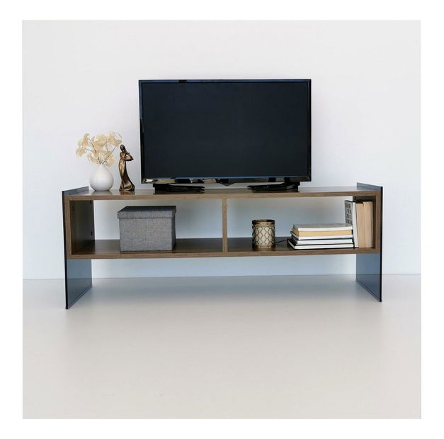 TV stolek/skříňka Vamebo 2 (ořech + kouřová)