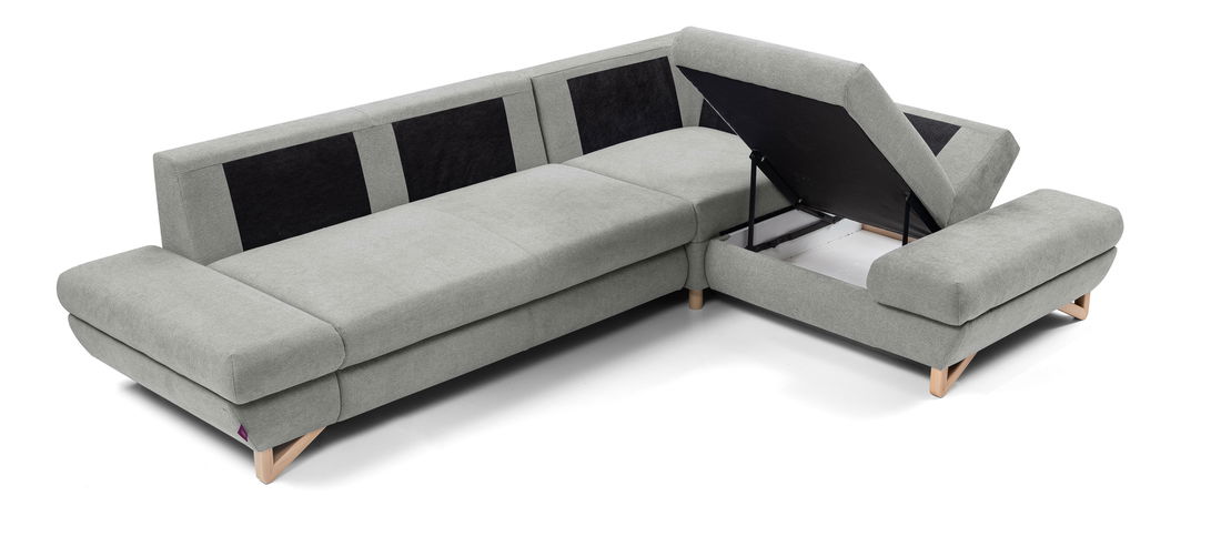 Rohová sedací souprava Aveley II (šedá) (P)