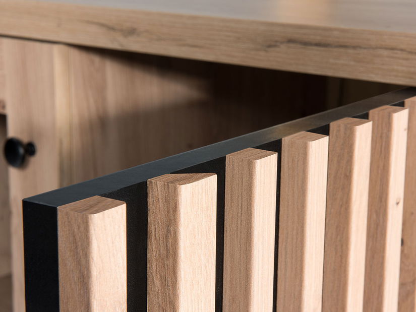 Komoda Sigeren SG04 (dub artisan + dub artisan + černá) *bazar
