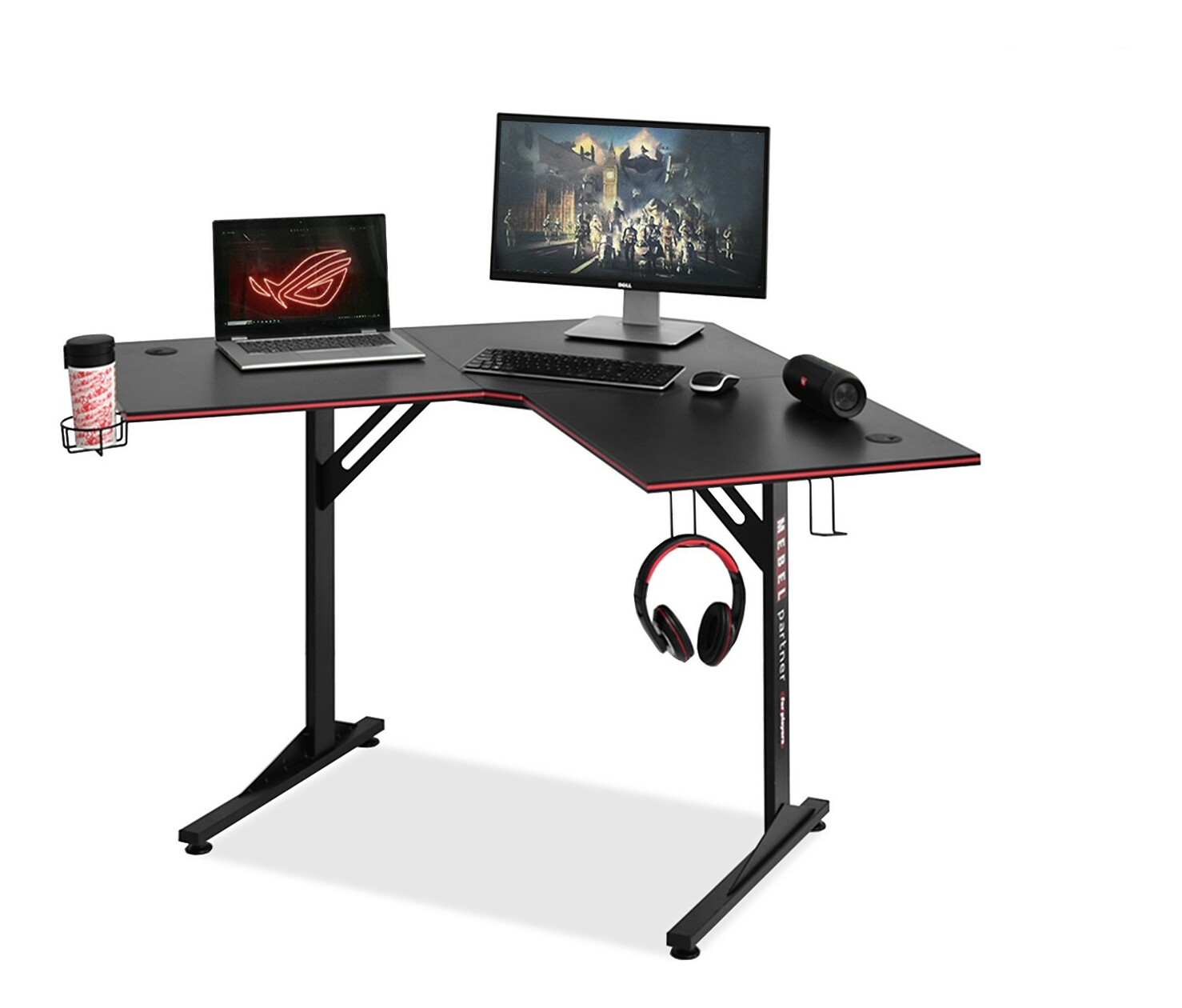 PC stolek Matts C (černá)