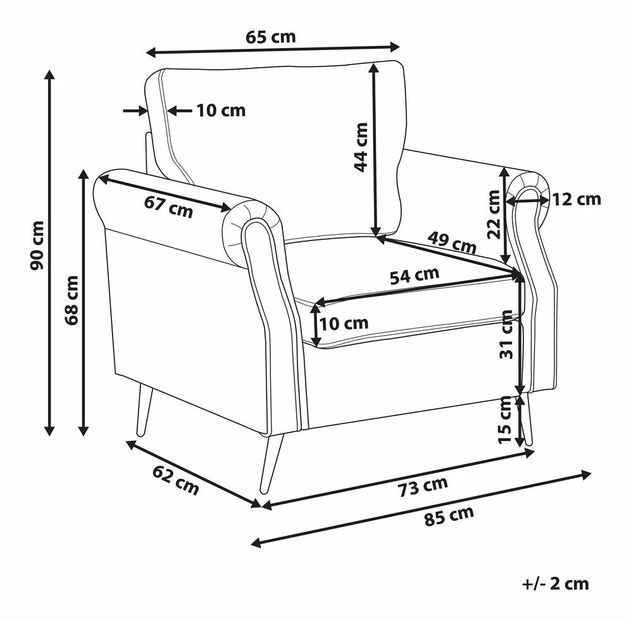 Křeslo VITAIS (modrá)