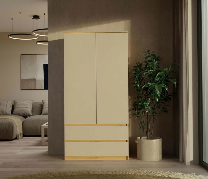 Šatní skříň Musecalo 1 (dub artisan + kašmír)