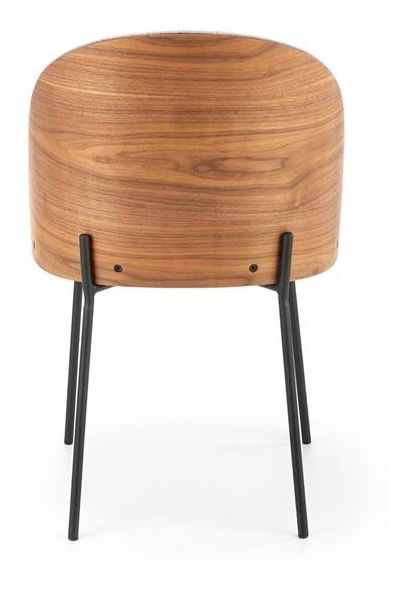 Jídelní židle Kalipo (šedá + Světlý ořech)