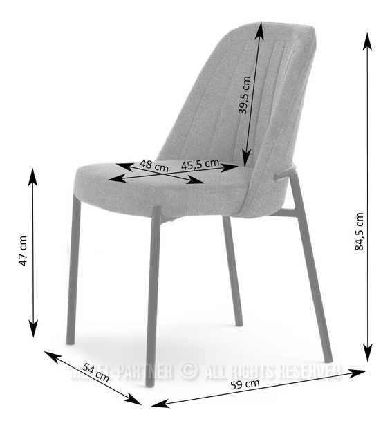 Jídelní židle Evidencias (černá)