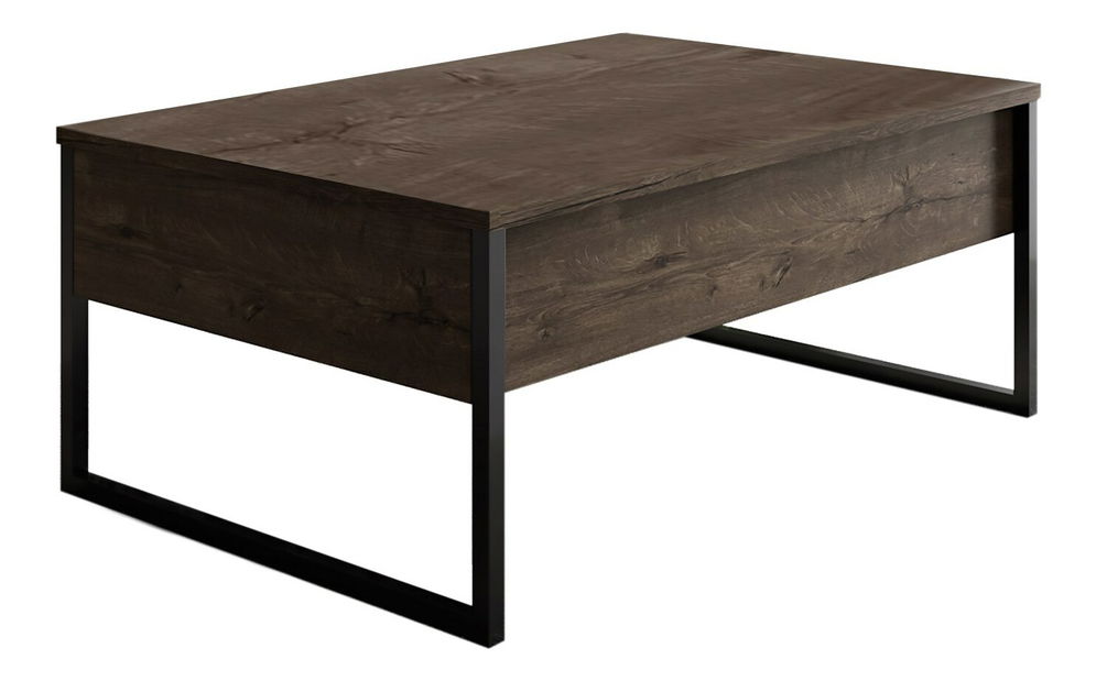 Sestava nábytku do obývacího pokoje Luna 2 (Ořech + Černá)