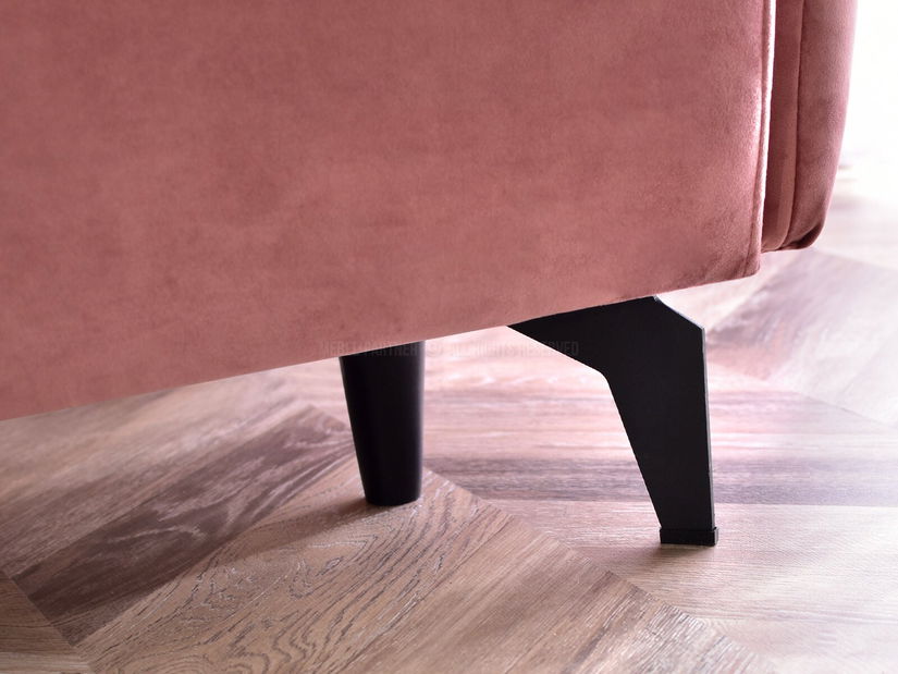 Pohovka dvousedačka Lasciare (černá)