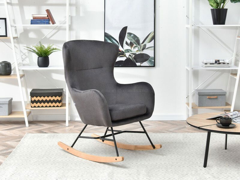 Křeslo Nesí (grafit + buk černý)