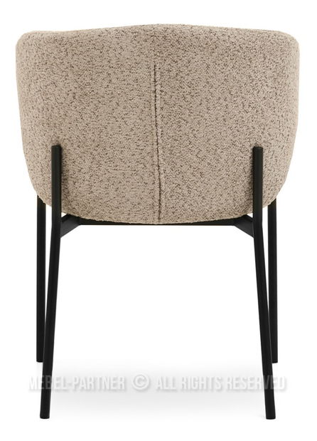 Židle Marleen (tmavobéžová + černá)