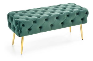 Lavička Alesha (zelená + zlatá)