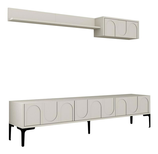 Obývací stěna Bipemu 4 (krémová + černá)