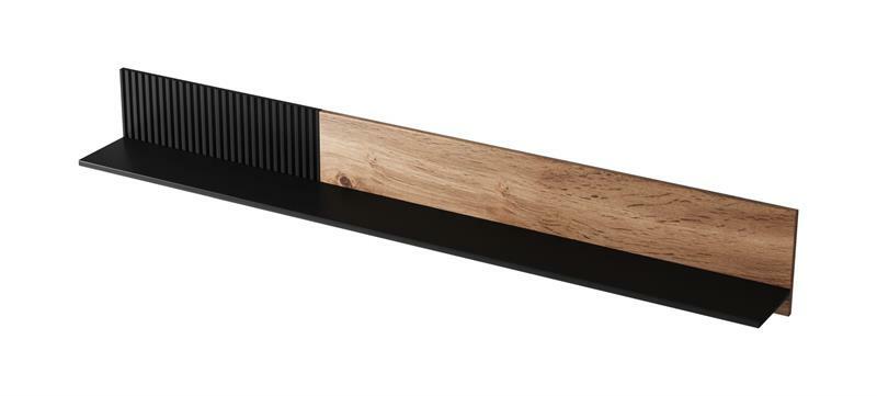 Polička Ranae P2 (dub wotan + černá)