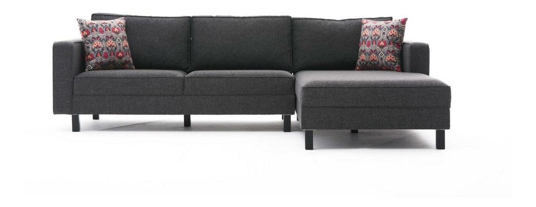 Rohová sedačka Kalen 1 (P) (antracit)