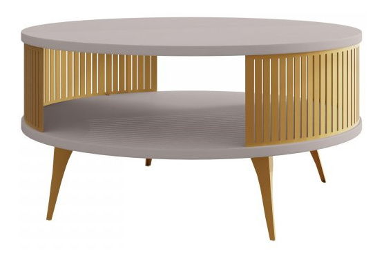 Konferenční stolek Mozimo Gold (zlatá/kašmír) *výprodej