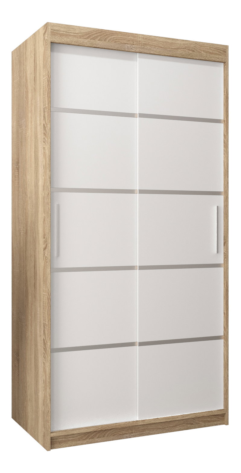 Šatní skříň 120 cm Verika 1 120 (dub sonoma + bílá)