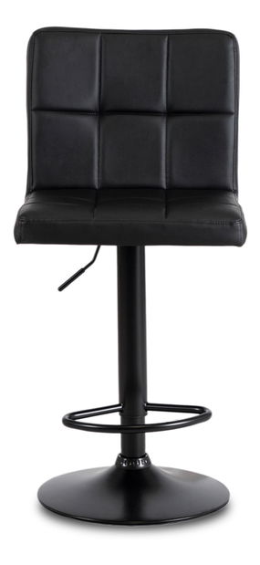 Barová židle Normativa (černá ekokůže)