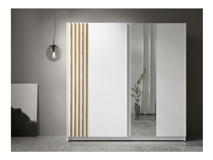 Skříň Bogota 2 (bílá + dub artisan)