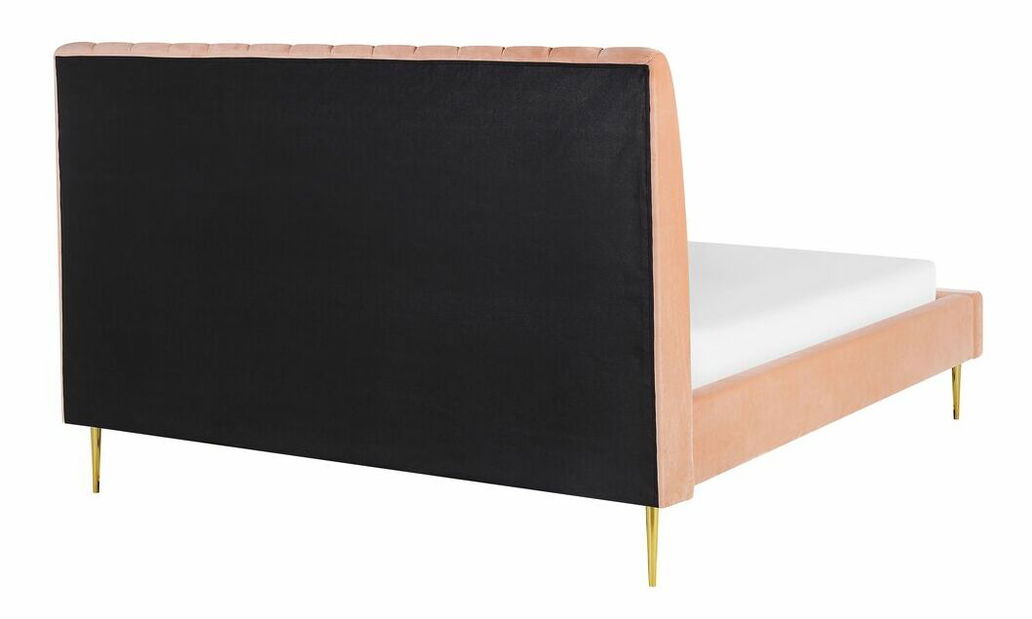 Manželská postel 160 cm MASALA (s roštem) (růžová)