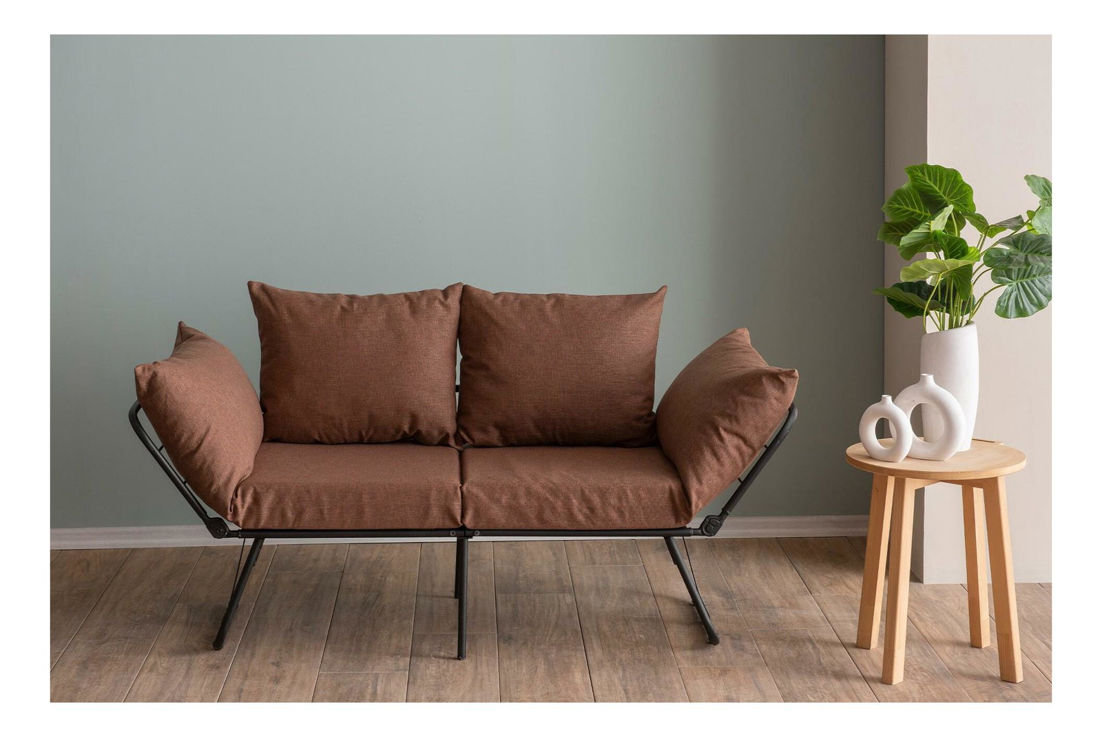 Pohovka dvousedačka Verve 2 (světlohnědá)