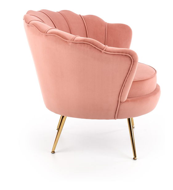 Relaxační křeslo Altha (růžová + zlatá)
